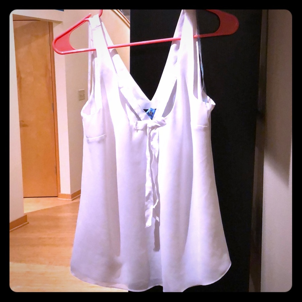 White Bow Tank Top by Guess